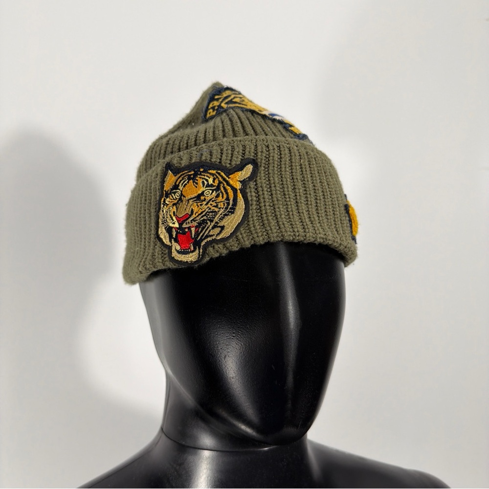 POLO RALPH LAUREN VINTAGE TIGER P.R.L.F.C. 1939-40 NAVAL TAILORS BEANIE HAT
